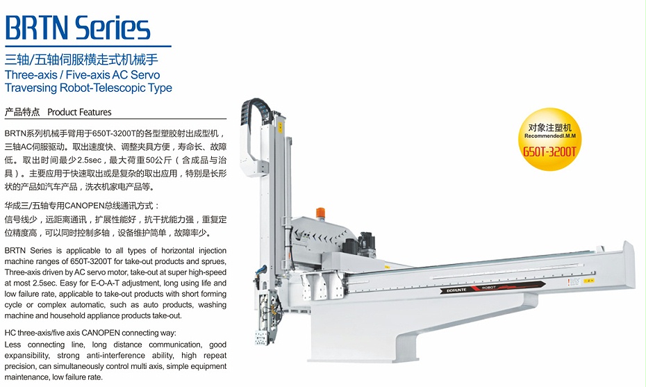 三軸/五軸伺服橫走式機(jī)械手